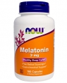 NOW Melatonin 3 mg, 60 кап