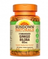 Sundown Naturals Ginkgo Biloba Standardized 60 mg, 100 таб