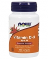 NOW Vitamin D-3 400 IU, 180 кап