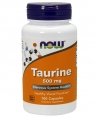 NOW Taurine 500 mg, 100 кап